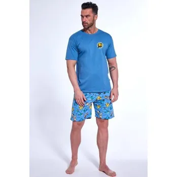 Pánské pyžamo Pánské pyžamo Cornette Way Of Life - bavlna Modrá S