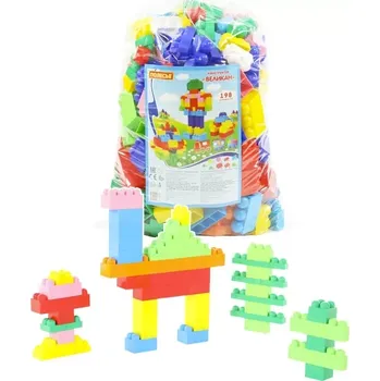 ostatní stavebnice velká stavebnice jumbo – maxi plastové kostky pro nejmenší, 198 dílů