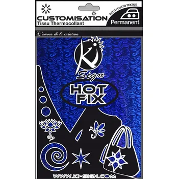 Podprsenka NAŽEHLOVACÍ ARCH 20X15CM HOLO VLNY MODRÉ