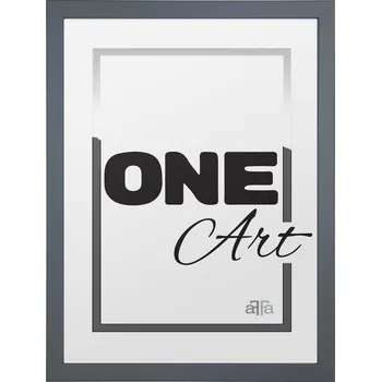 Obraz Rámeček Hekla unikátní 50x60 MDF plakát stříbrný