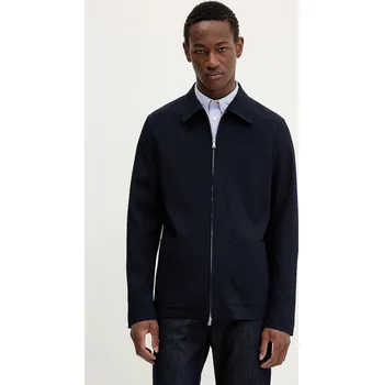 Vlněná bunda BARENA VENEZIA Camicia Mola OSU5065.494 námořnická modř 59X, vel. 52