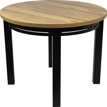 Jídelní stůl Ø100+2x40 URAN Laminát Kulatý Nohy Rovné