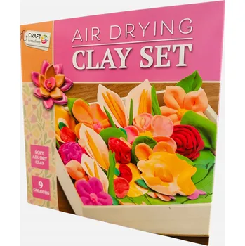 Obraz KVĚTINY. SADA HLÍNY. 3D OBRAZ V DŘEVĚNÉM RÁMU. MODELÍNA S PŘÍSLUŠENSTVÍM