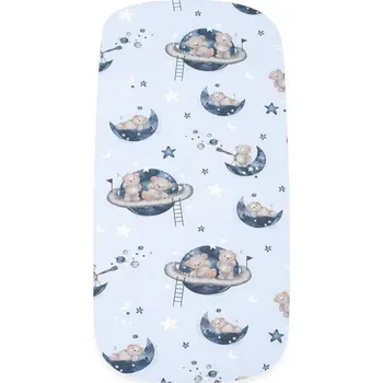bavlněné prostěradlo do kočárku New Baby teddy bear in space 35 × 75 cm