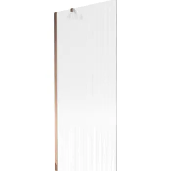 Vanová zástěna Mexen Next vanová zástěna 1-křídlová 80 x 150 cm, proužky, růžové zlato - 895-080-000-00-09-60 Vanové zástěny