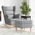 Houpací křeslo VidaXL šedé