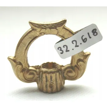 Věšák Ozdobný mosazný věšák, mosazný prvek pro lampy