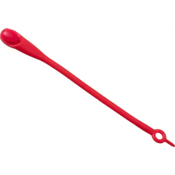 Tkaničky do bot Silikonové tkaničky bez zavazování, 14 ks – červené