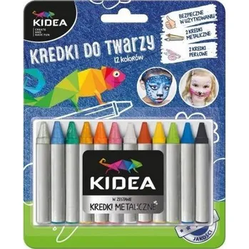Pastelka Kidea Pastelky na obličej 12 barev x 2,5 g