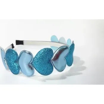 Čelenka Čelenka srdíčka – modrá