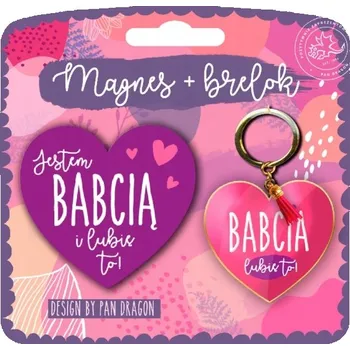 Přívěsek Na Klíče Pan Dragon SET M+B LT-BABCIA s magnetem
