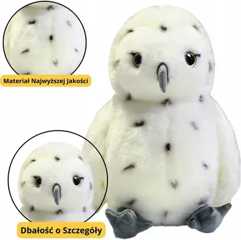 plyšák Plyšová Sova Pták Plyšák Plyšák Bílá 23 cm