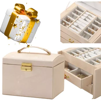 Šperkovnice Lelani vícepatrová šperkovnice béžová