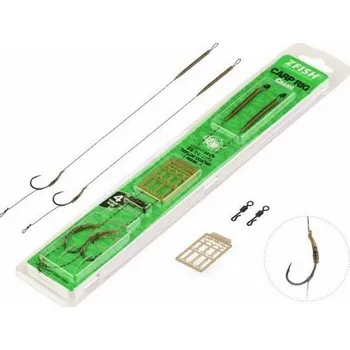 Rybářský háček Zfish Návazec Crang Carp Rig 20 cm – vel. 4 (2 ks)