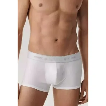 Boxerky Pánské boxerky Atlantic BMH-1200 - s kapsičkou Bílá 2XL