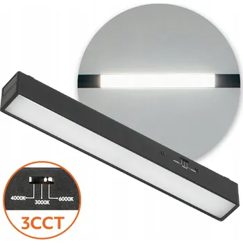 Magnetická lampa Reflektor LED Nástěnný 10W 3CCT černá