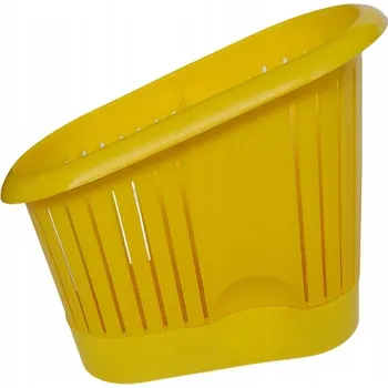 Odkapávač na nádobí Odkapávač na příbory, plastový sušák, odkapávač s podložkou žlutý