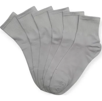 Sportovní ponožky pánské KM210A - (BÍLÉ) 6 párů - 43-46