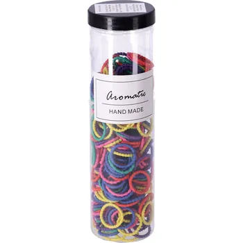 Sada elastických gumiček do vlasů 300 ks – pastelový mix, typ IV