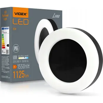 Stropní svítidlo Videx přisazené 15 W černé