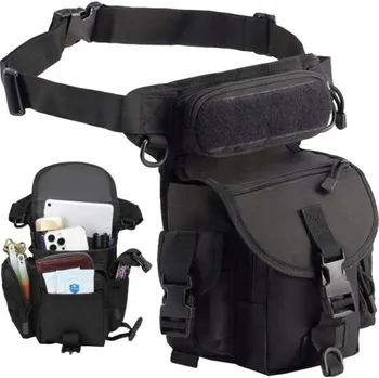 Outdoorové zavazadlo Taktické pouzdro (ledvinka) na stehno černé původně 999 Kč
