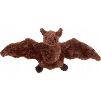 plyšák PLYŠÁK PLYŠOVÝ NETOPÝR HNĚDÝ 20 CM