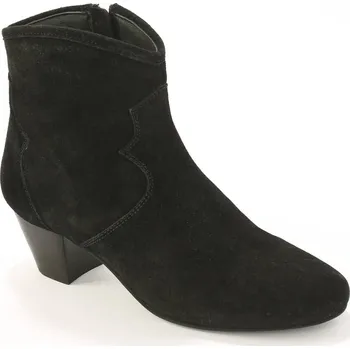 Dámská zimní obuv Kotníkové kožené boty ve western stylu černá 38