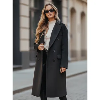 Dámský kabát Dámský kabát Dstreet NY0765z Barva: Černá, Velikost: M