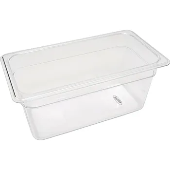 Dóza na potraviny Gastronádoba 1/3 GN – hloubka 15 cm – 32,5 x 17,6 cm – polykarbonát