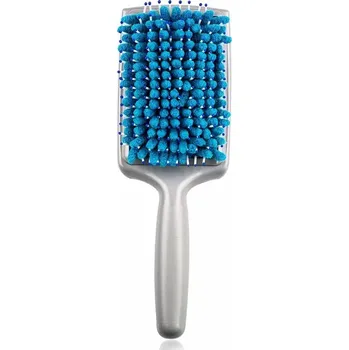 kartáč na vlasy Kartáč na vlasy s mikrovlákny - modrý