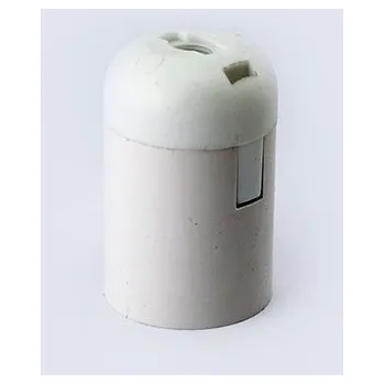 Objímka na žárovku 4x Plastová objímka žárovky hladká E27