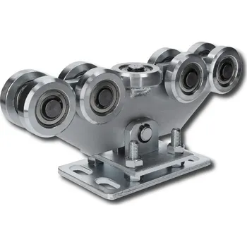 Pohon brány nosný vozík W3999F.80 - vozík posuvné nesené brány vhodný k C profilu 80 x 80 x 5 mm, kyvný, výškově stavitelný