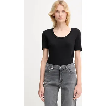 Bavlněné tričko United Colors of Benetton 3GA2D1066 černá 99B, vel. L