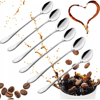 Příbor Dlouhá lesklá lžička Decortrend 6 ks