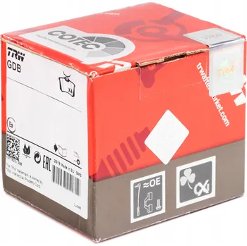 Brzdová destička Sada brzdových destiček, kotoučové brzdy TRW MCB602