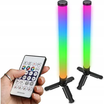 Lampička LED RGB Herní Stolní Lampa Sloupky Light Bar Ambientní Kolony Dálkový Ovladač