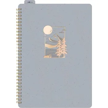 Diář MFP 7501614 Blok se spirálou/gumkou A4 linka 80 listů šedý