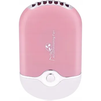 Domácí ventilátor Mini akumulátorový ventilátor kosmetický růžový