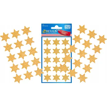 samolepka Samolepky Z-Design lesklé hvězdičky Avery 4112