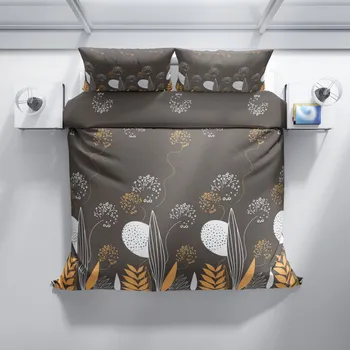 Povlečení Top textil Francouzské povlečení EUNIKA hnědá