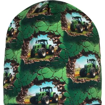 Čepice Čepice - Traktory zelené Velikost: L, Druh: klasik