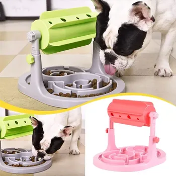 Miska pro psa Interaktivní dávkovač krmiva pro psy – růžový