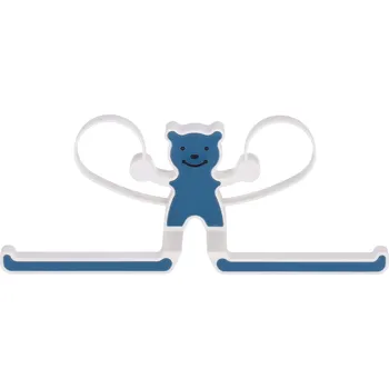 Věšák Multifunkční věšák s motivem medvídka – modrý