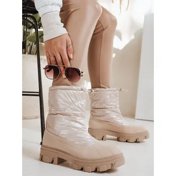 Dámská zimní obuv dámské sněhule SNOBOOT ZY0548 Barva: Béžová, Velikost: 38