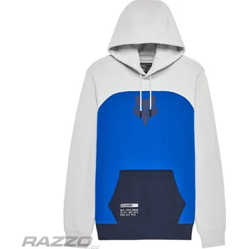 Pánské oblečení Pánská mikina FOX Fracture Paneled Pullover Fleece Steel Grey XL