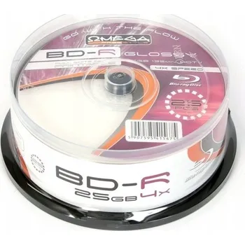 Blu-ray film Blu-ray disk Omega BD-R 25 GB, 25 ks