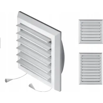 Obraz Ventilační mřížka s žaluzií Awenta bílá T41