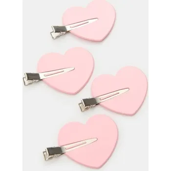 Sinsay - Sponky do vlasů bez záhybů 4 kusy - pastelová růžová - 610HV-03X - 610HV-03X-ONE