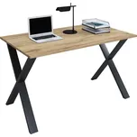 VCM Stůl Lona 140x80 X-nohy, dub medový 486817