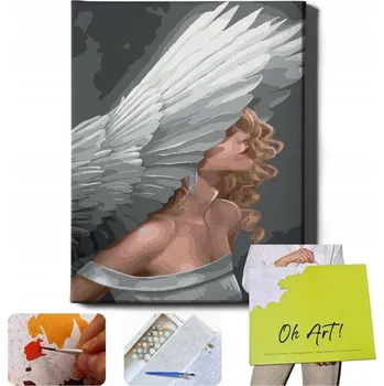 MALOVÁNÍ PODLE ČÍSEL Žena Obrazy k malování podle čísel s rámem Oh Art